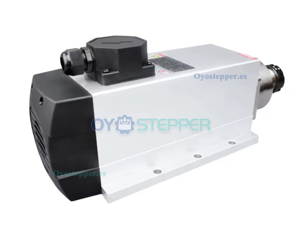 Motor de husillo CNC de 6kW ER32 18000rpm 220V/380V refrigerado por aire para grabado en madera